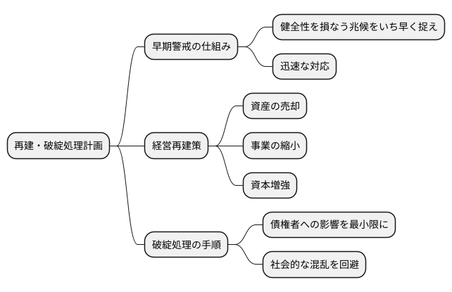 再建・破綻処理計画の中身